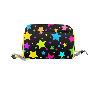 Neon Stars Large Diaper Bag