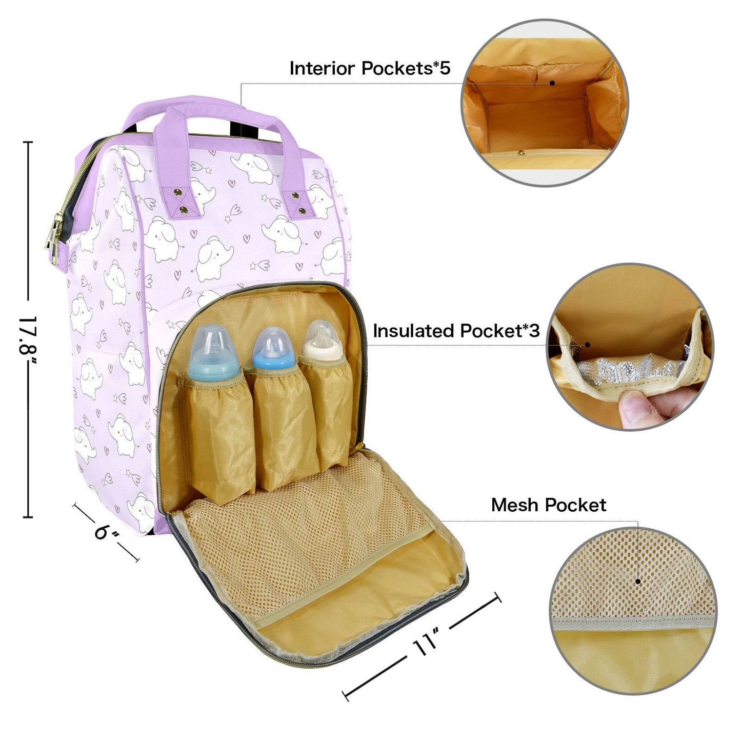 Twinkle Trunk Large Diaper Bag