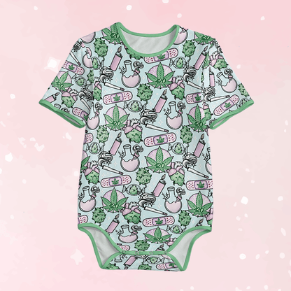 Blue Cannabis Adult Unisex CuddleSuit