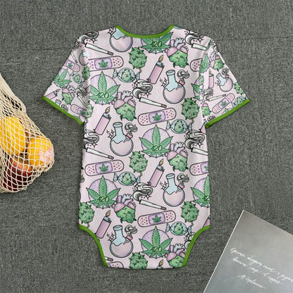 Cute Cannabis Pink Adult CuddleSuit