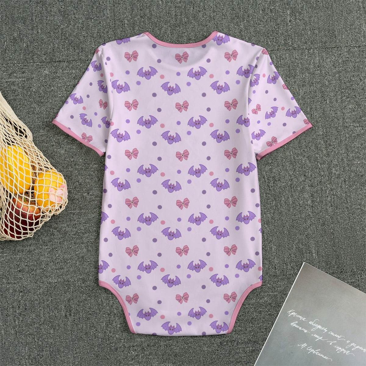 Pastel Spoopy Bats Adult Unisex CuddleSuit