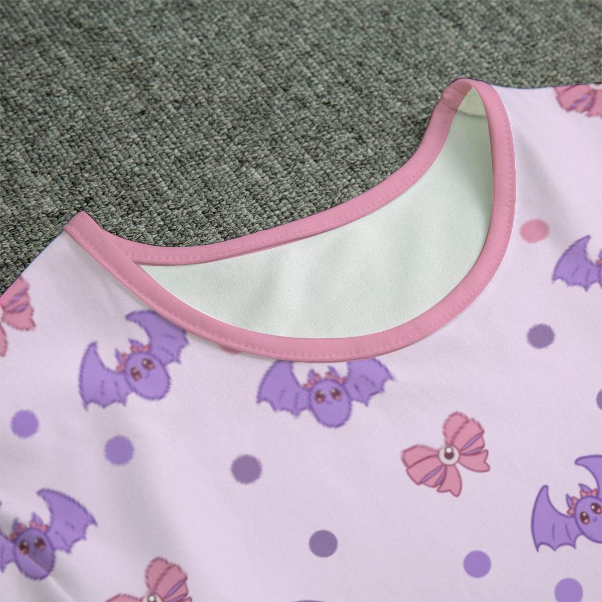 Pastel Spoopy Bats Adult Unisex CuddleSuit
