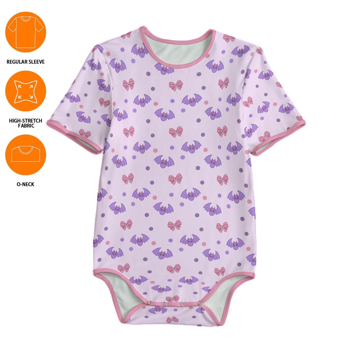 Pastel Spoopy Bats Adult Unisex CuddleSuit