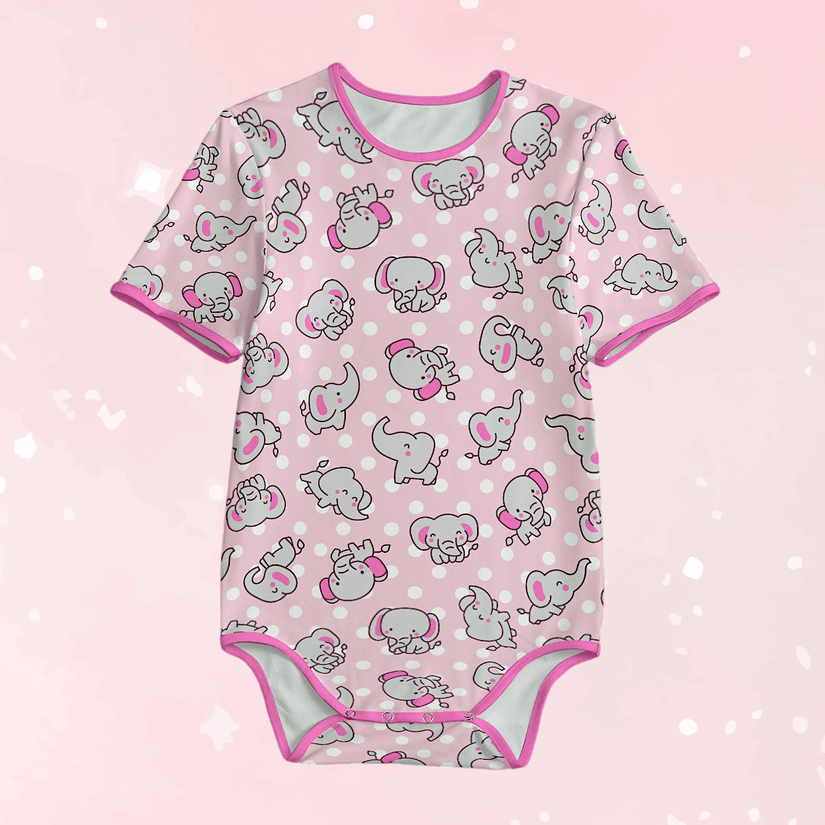 Pink Snugglephant Adult Unisex CuddleSuit