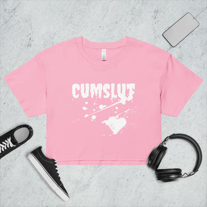 Cumslut Women’s crop top - Mature Adult T-Shirt