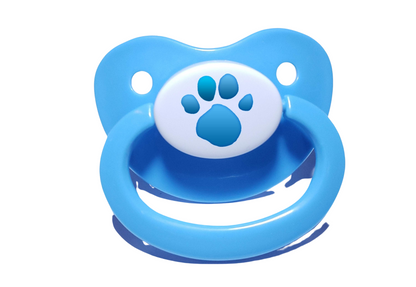 Blue Paw Print Adult Pacifier