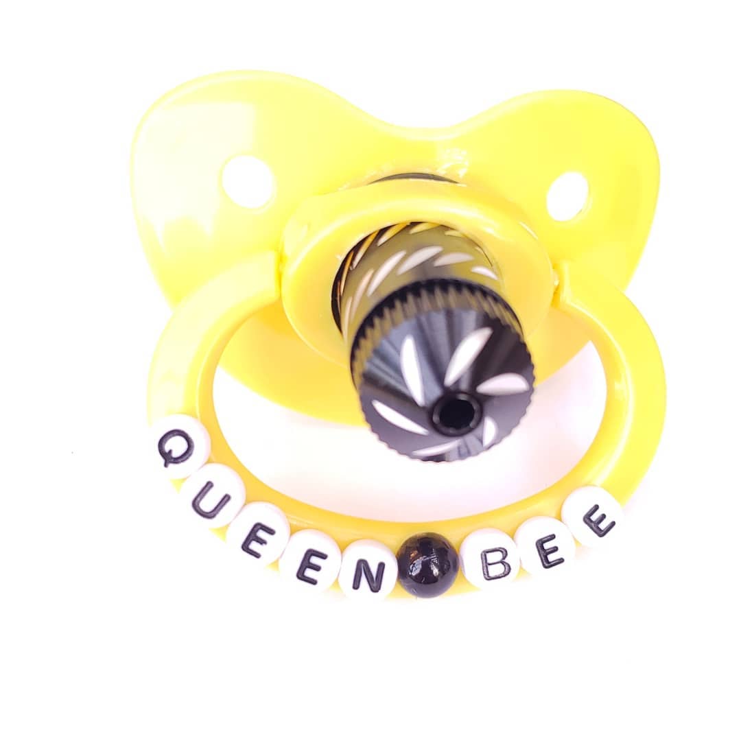Queen Bee Pacifier Pipe, ABDL Pipe | Vixen's Hidden Desires