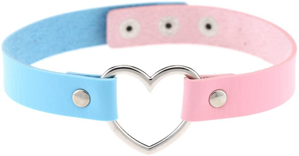 BDSM/DDLG-Inspired PU Leather Choker Collar with Customizable Text and Color Options