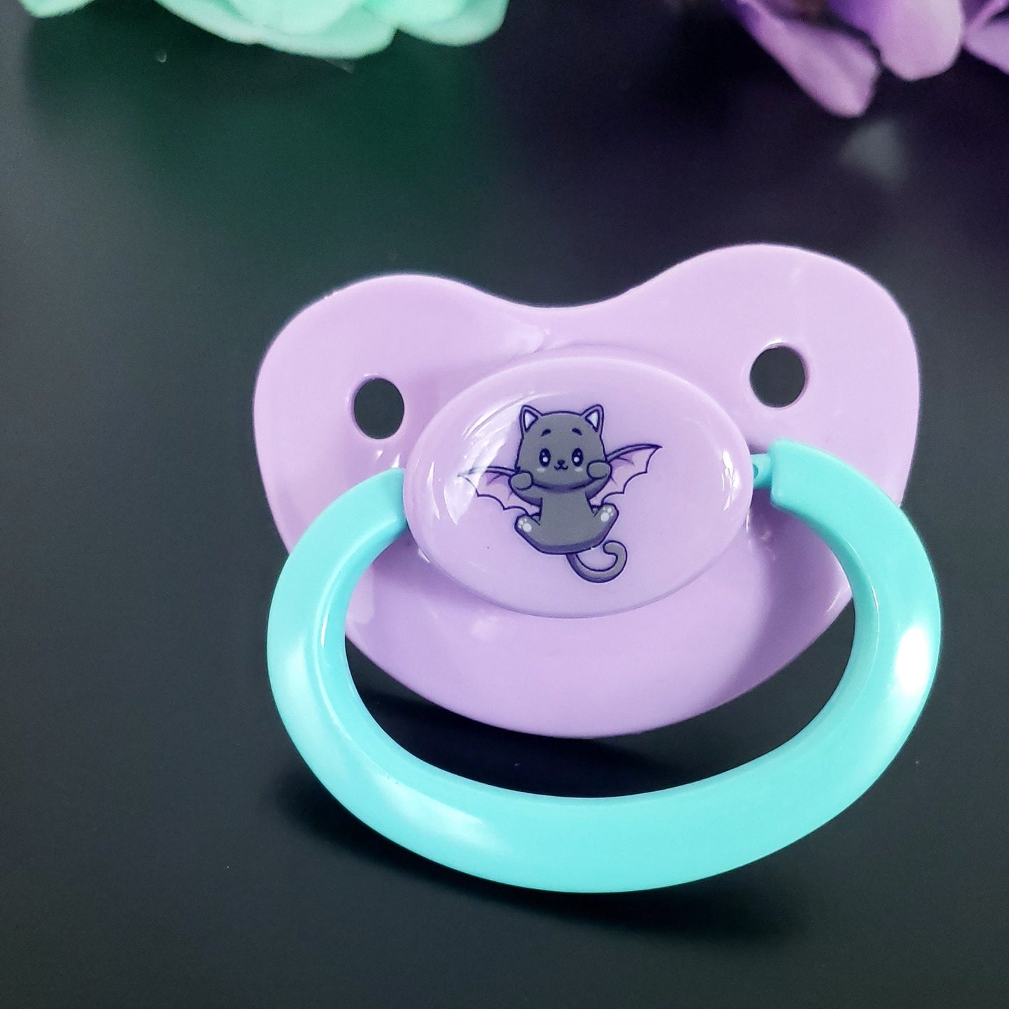 Adult Pacifier - Kawaii Bat Cat