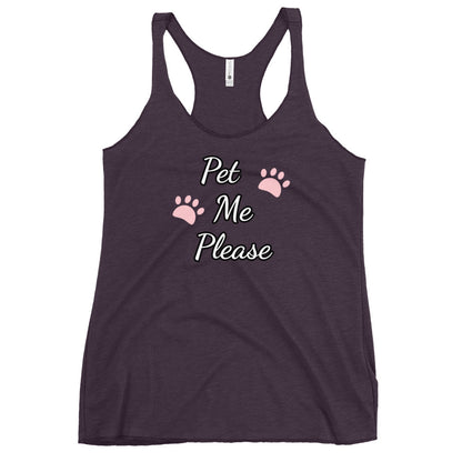 Pet Me Please Women's Racerback Tank | Vixen's Hidden Desires