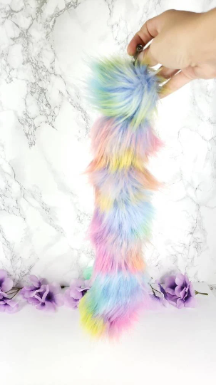 Rainbow Kitten Tail