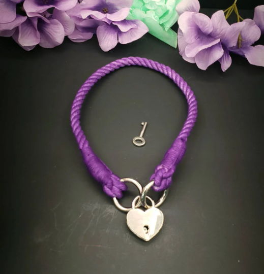 Purple Heart Locket Collar