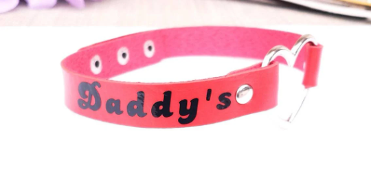 Red Daddy's Slut Choker