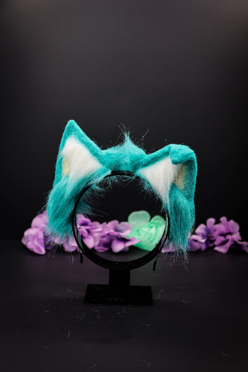 Teal Pet Play Paw and Ears Set