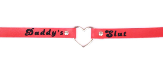 Red Daddy's Slut Choker