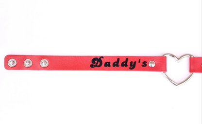 Red Daddy's Slut Choker