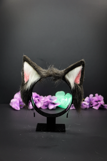 Dark Brown Pet Play Paw and Ears Set