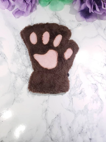 Brown Pet Play Paw and Ears Set