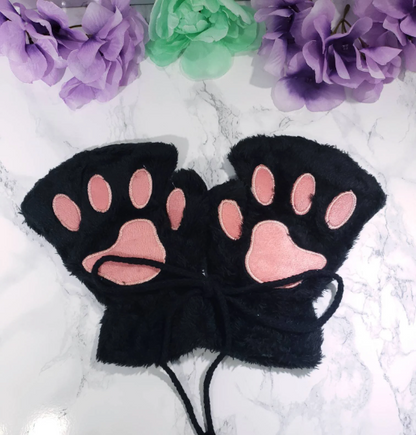 Black Pet Play Paw and Ears Set