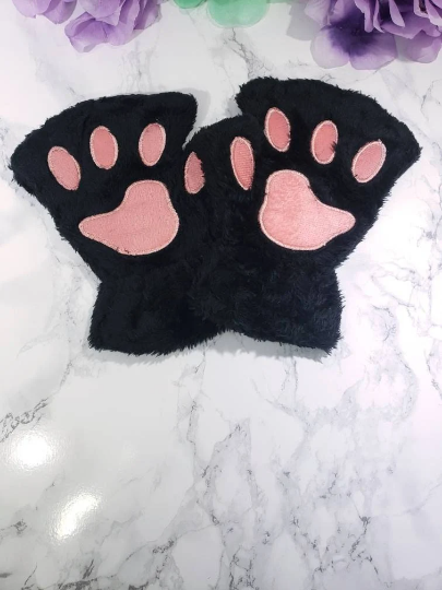 Black Pet Play Paw and Ears Set