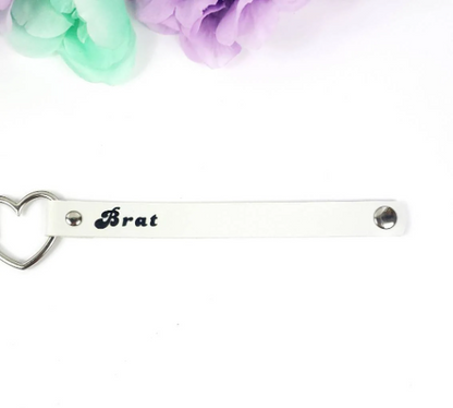 Daddy's Brat Choker (White)