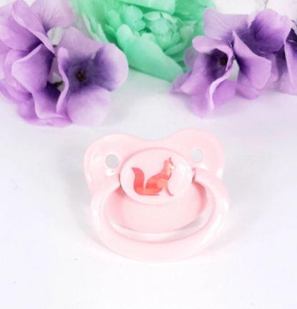 Holographic Fox Adult Pacifier