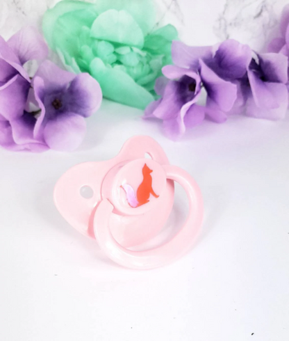 Holographic Fox Adult Pacifier