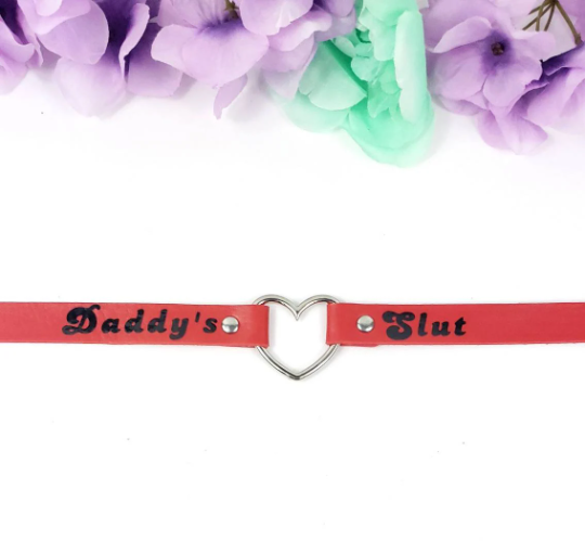 Daddy's Slut Choker (Red)