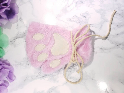 Baby Pink Pet Play Fingerless Gloves