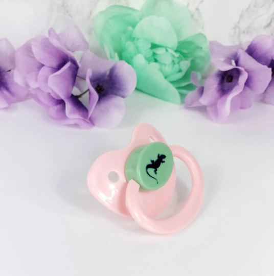 Holographic Lizard Adult Pacifier