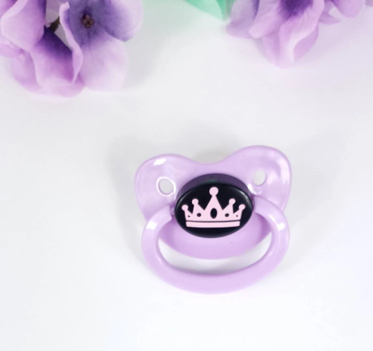 Pink Crown Adult Pacifier