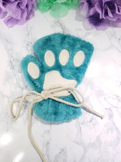 Teal Pet Play Paw and Ears Set