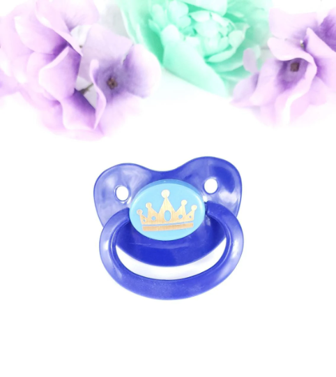 Gold Crown Adult Pacifier