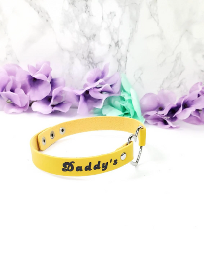 Daddy's Slut Choker (Yellow)