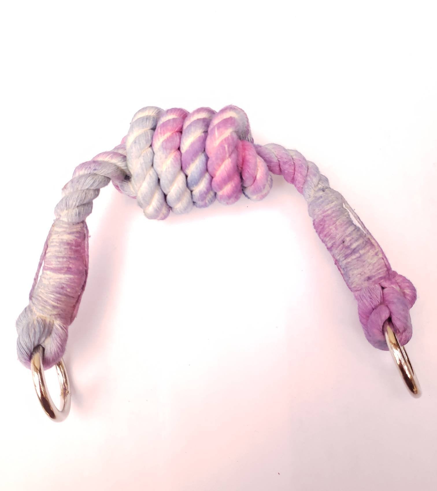 Cotton Candy Large Rope Bit Gag, 100% Cotton Rope BDSM Gag | Vixen's Hidden Desires