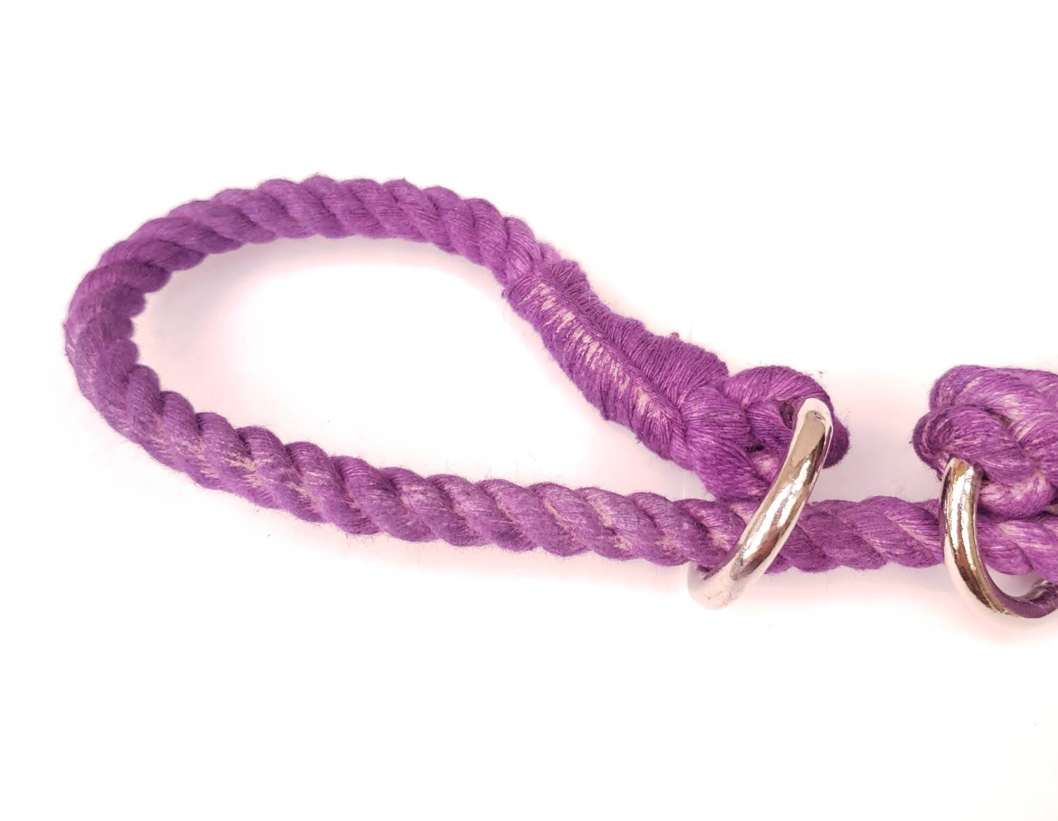 Small Purple Restraint Rope Cuffs, Bondage Cuffs | Vixen's Hidden Desires