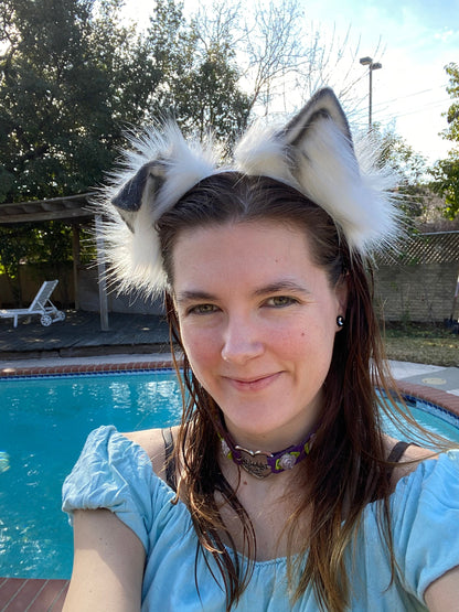 Pet Play Bendable Ears, Faux Fur Animal Ears