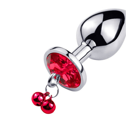 Butt Plug with Bells, Detachable Tail Plug, BDSM Plug, Stainless Steel | Vixen's Hidden Desires