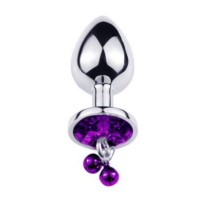 Butt Plug with Bells, Detachable Tail Plug, BDSM Plug, Stainless Steel | Vixen's Hidden Desires