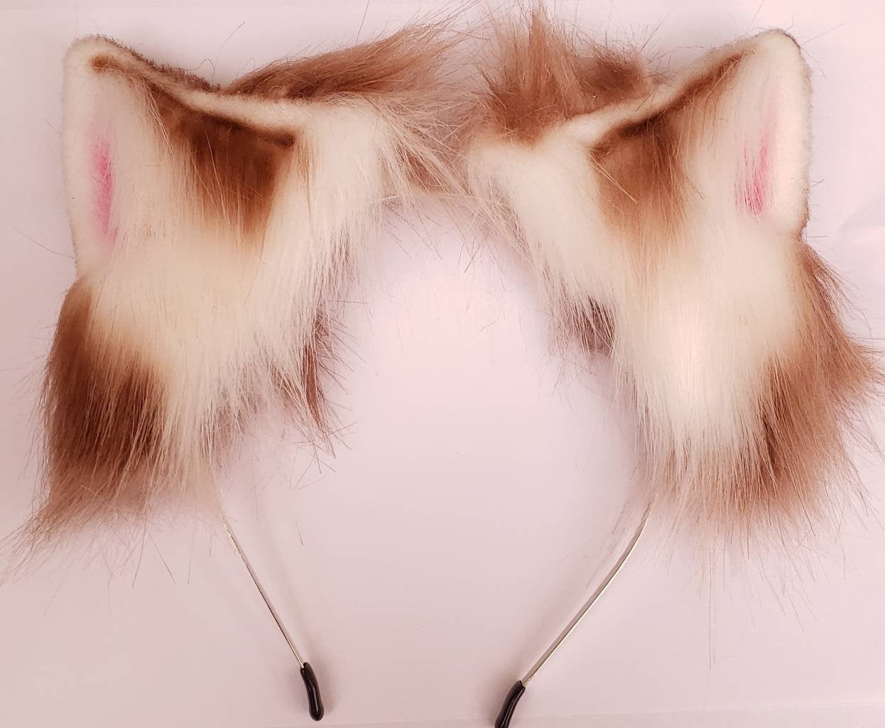 Realistic Animal Ears, Brown Cosplay, Pet Play Bendable Ears, Faux Fur Animal Ears | Vixen's Hidden Desires