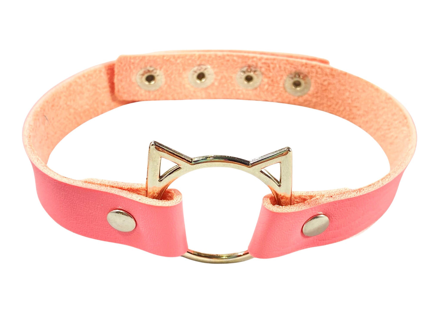 Cat Choker, Adjustable Faux Leather Cat Collar