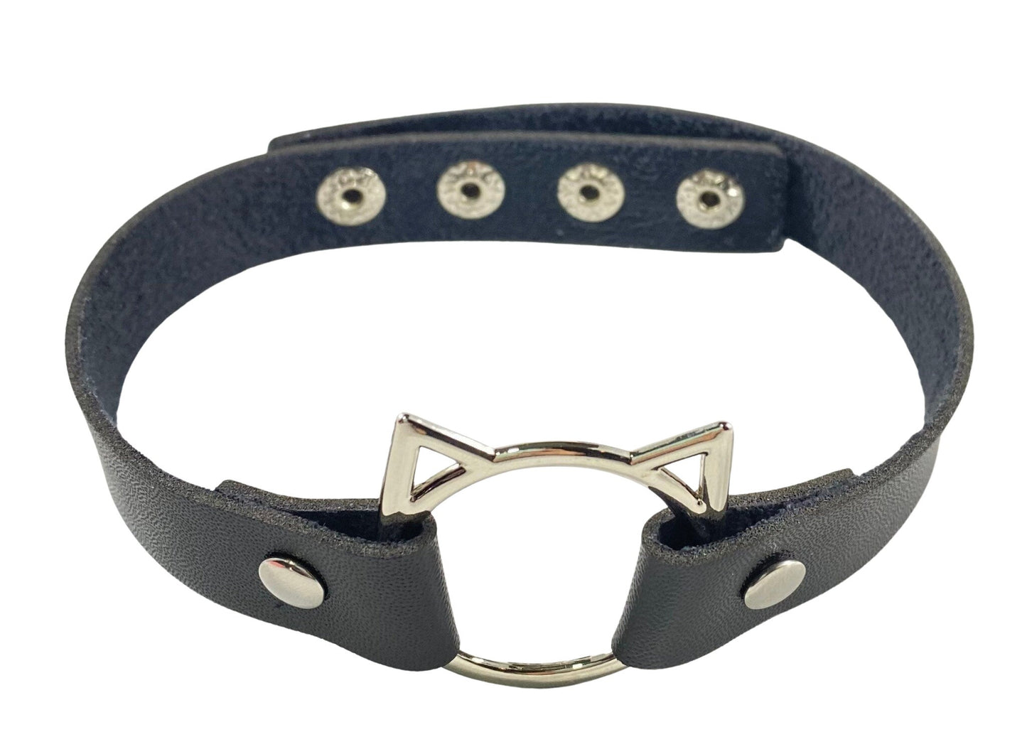 Cat Choker, Adjustable Faux Leather Cat Collar