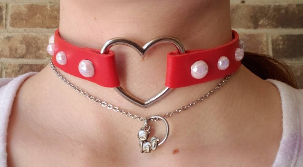 Sexy Leather Necklace, Sexy Choker Necklace, Restraint Necklace