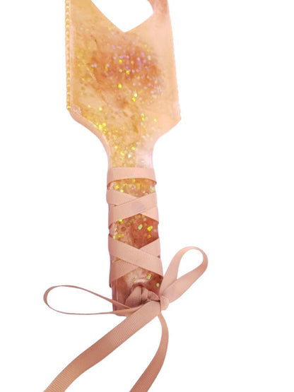 Honey Bee Spanking Paddle - Unique Kawaii BDSM Epoxy Resin Paddle for Spanking & Wall Decor | Adult Dungeon and Playroom Cute Accessories