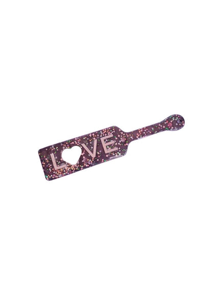 Rose Love Resin Spanking Paddle, BDSM Epoxy Resin Paddle