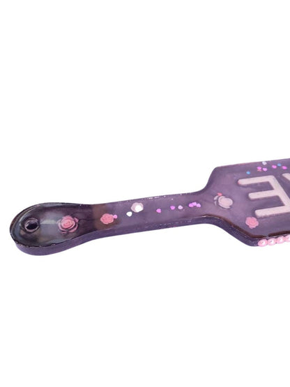 Rose Love Resin Spanking Paddle, BDSM Epoxy Resin Paddle