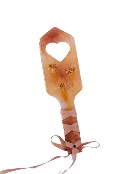 Kawaii Honey Bee Resin Spanking Paddle, BDSM Epoxy Resin Paddle | Vixen's Hidden Desires