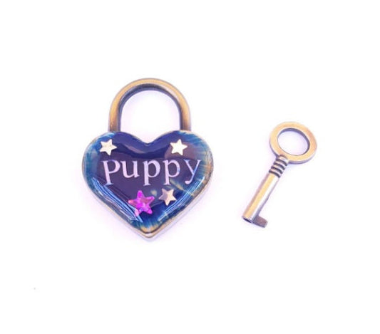 Custom Resin Heart Pad Lock