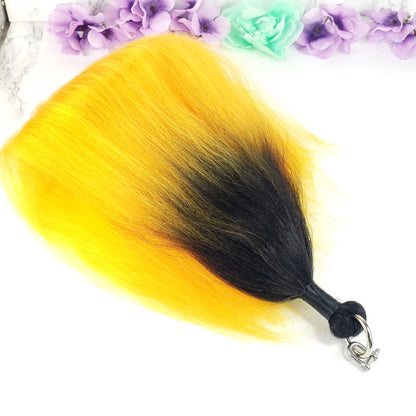 Yellow Ombre Pony Play Tail