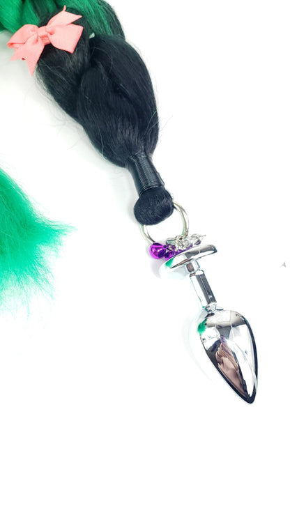 Green Unicorn Pony Tail Butt Plug